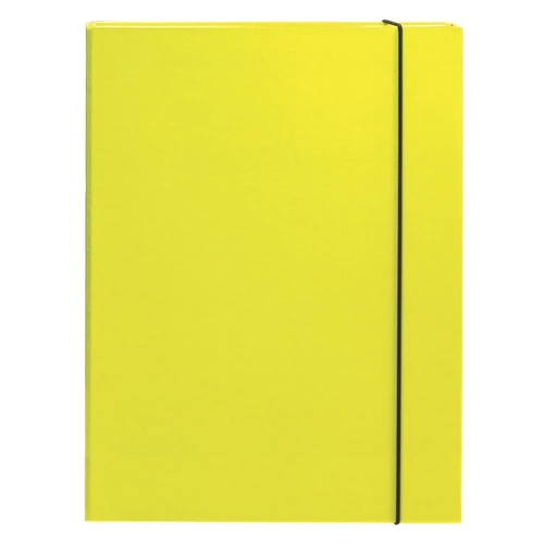 Füzetbox OPTIMA A/4 3 cm-es gerinccel sárga
