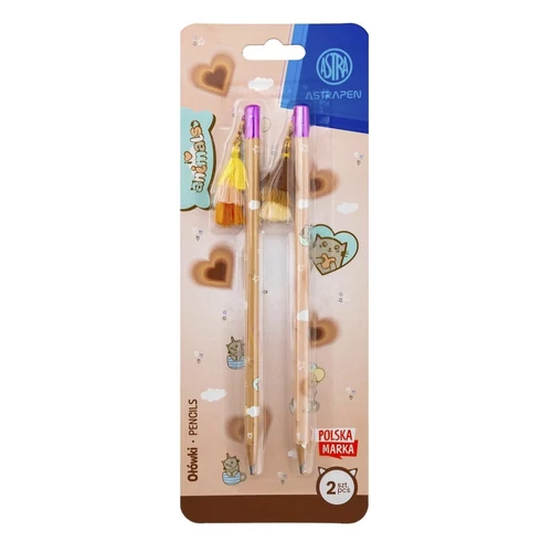 Grafitceruza ASTRA PEN Animals choco HB 2 darab/bliszter