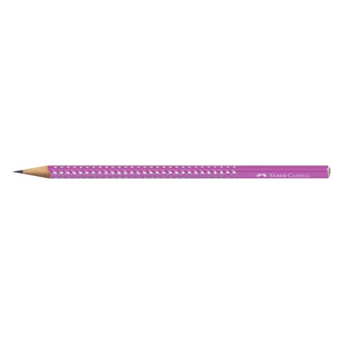 Grafitceruza FABER-CASTELL Sparkle Aurora fukszia B hexagonál