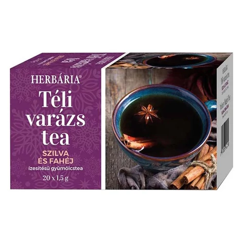 Gyümölcstea HERBÁRIA Téli Varázs Szilva-Fahéj 20 filter/doboz