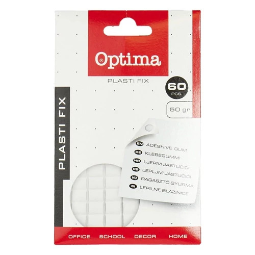 Gyurmaragasztó OPTIMA 50 g fehér 60 kocka/csomag