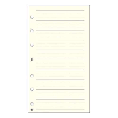 Gyűrűs kalendárium betét SATURNUS L320 telefon bianco sárga lapos