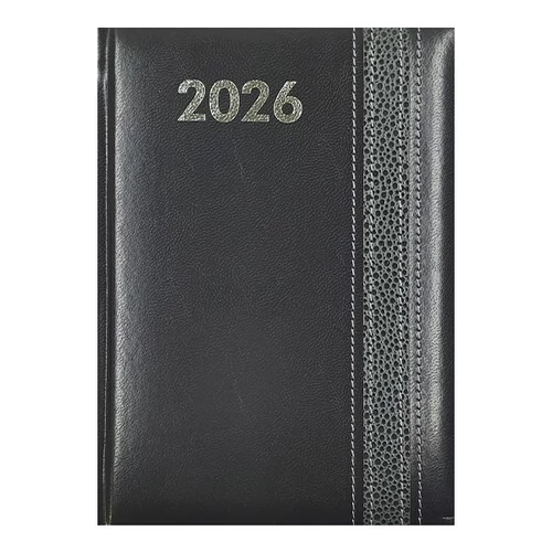 Határidőnapló ALISCA Rebel varrott B/6 napi fehér lapos szürke 2026.