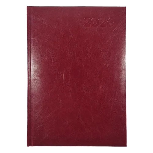 Határidőnapló FORTUNA A/5 napi bordó 2026.