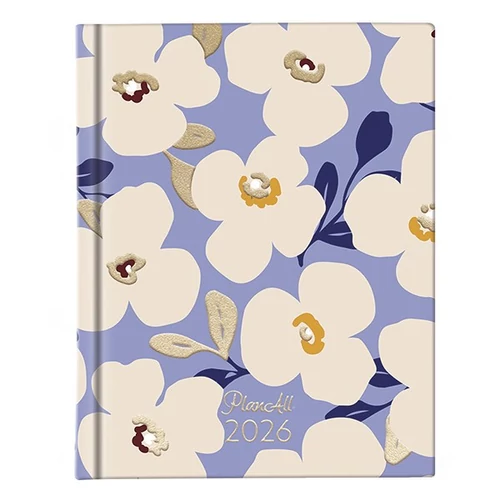 Határidőnapló PLANALL Mini A/6 heti keményfedelű aranyozott New year 2026.
