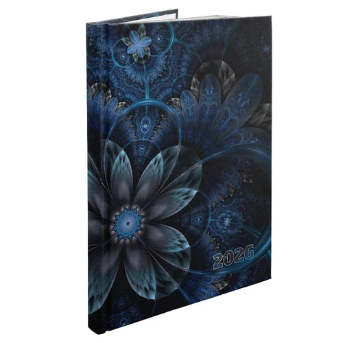 Határidőnapló REALSYSTEM Picture B/5 heti fehér lapos Fraktál 2026.