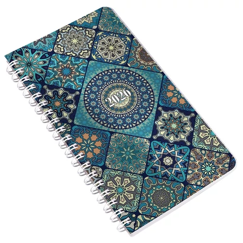 Határidőnapló REALSYSTEM SP2 spirál A/6 heti fehér lapos mozaik 2026.