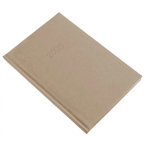 Határidőnapló REALSYSTEM Standard B/5 heti fehér lapos drapp 2026.