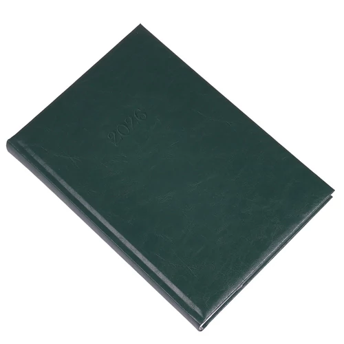 Határidőnapló REALSYSTEM Standard B/5 napi fehér lapos zöld 2026.