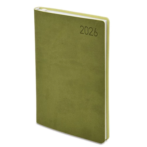 Határidőnapló TOPTIMER Madeira M011 B/5 heti fehér lapos zöld-zöld 2026.