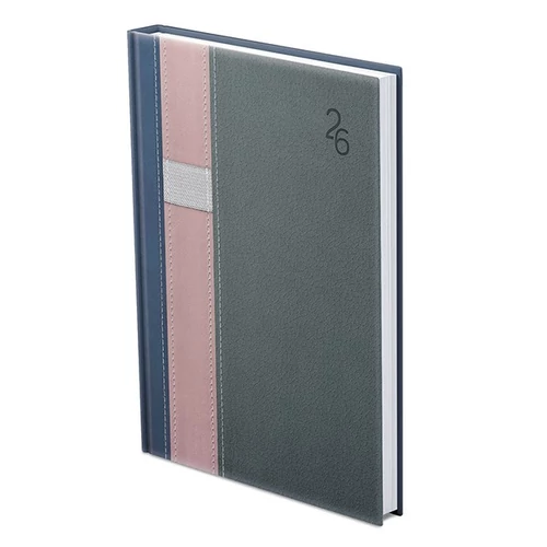 Határidőnapló TOPTIMER Vario V011 B/5 heti fehér lapos kék-rózsaszín-szürke 2026.