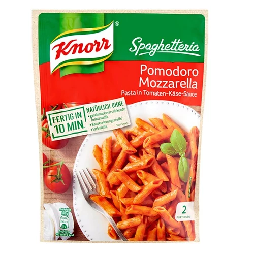 Instant KNORR Spaghetteria tészta paradicsomos-mozzarellás szószban 163 g