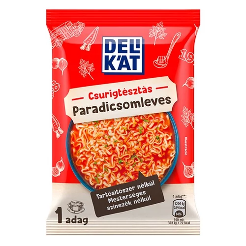 Instant tésztás leves DELIKÁT Paradicsomleves csurigtésztával 61 g