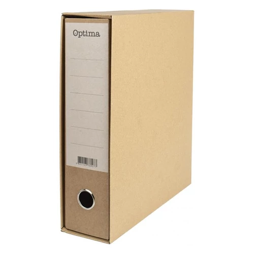 Iratrendező tokos OPTIMA A/4 80 mm natúr