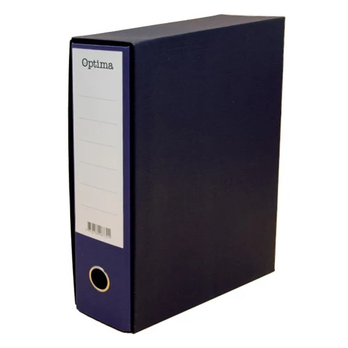 Iratrendező tokos OPTIMA A/4 80mm indigókék