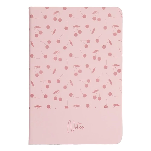 Jegyzetfüzet vonalas CREATIVE Cute cherry B/5 96 lapos keményfedelű