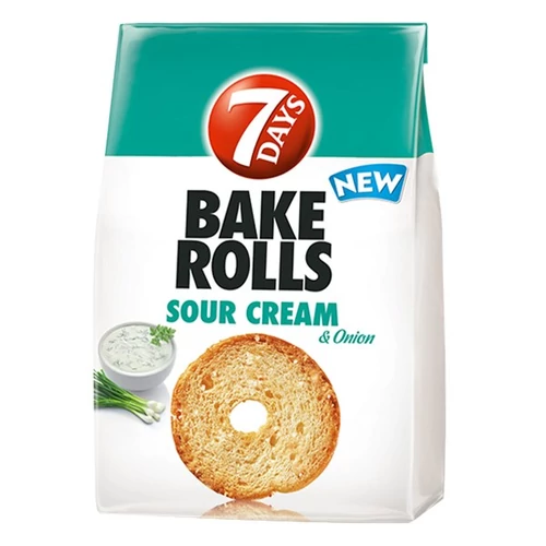 Kétszersült kenyérkarika TUC Bake Rolls hagymás tejfölös 80 g