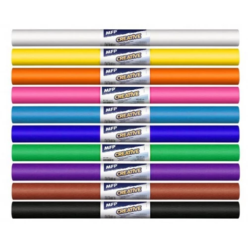 Krepp papír 50x200cm mix vegyes alapszínek 10 darabos