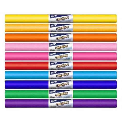 Krepp papír 50x200cm mix vegyes színek 10 darabos