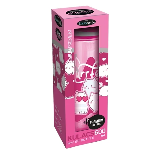 Kulacs LIZZYSULI műanyag 600 ml Kittok Stars Purrfect