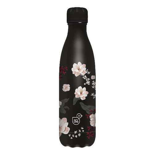 Kulacs duplafalú ARS UNA fém 500 ml Flowery Black