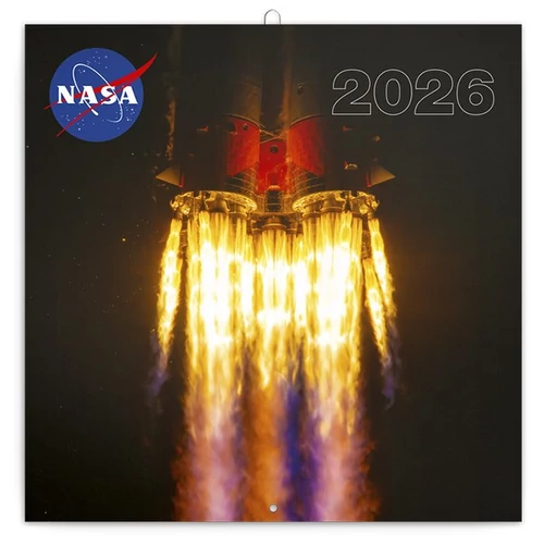 Lemeznaptár REALSYSTEM 300x300mm NASA 2026.