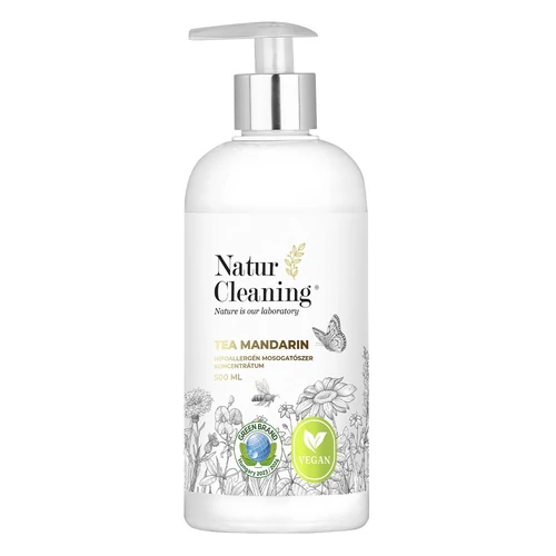 Mosogatószer NATURCLEANING pumpás koncentrátum tea-mandarin 500 ml