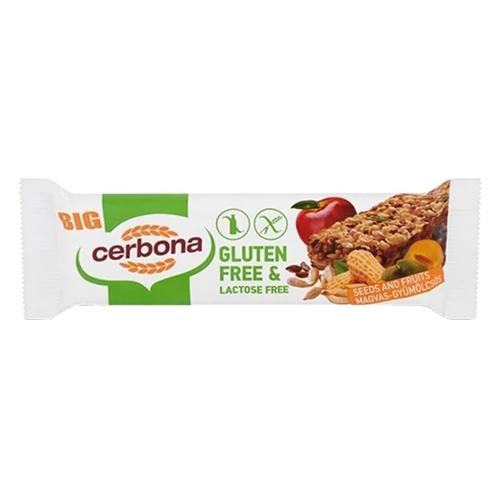 Müzliszelet CERBONA gluténmentes magvas-gyümölcsös 35 g