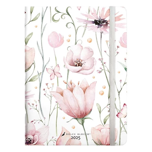 Notesz ponthálós DOLCE BLOCCO Secret Journal A/5 176 oldalas Bellflower keménytáblás gumis