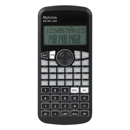 Számológép tudományos OPTIMA SS-591 240 funkciós 12 digit