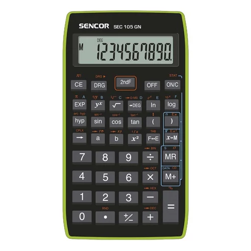 Számológép tudományos SENCOR SEC-105 56 funkciós 10 digit zöld