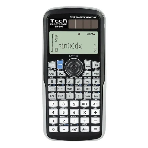 Számológép tudományos TOOR TR-591 417 funkciós grafikus 2 soros 12 digit