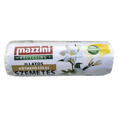 Szemeteszsák MAZZINI 35L illatosított virágos húzófüles 49x60 cm 20 darabos