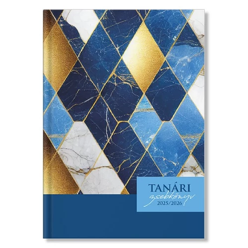Tanári zsebkönyv PD CALENDAR papírborító A/5 Marble 2025-2026