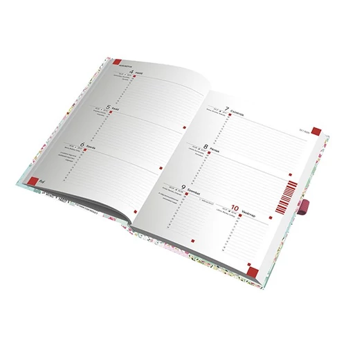 Tanári zsebkönyv TOPTIMER papírborító A/5 heti 145x205 mm Barna 2025-2026