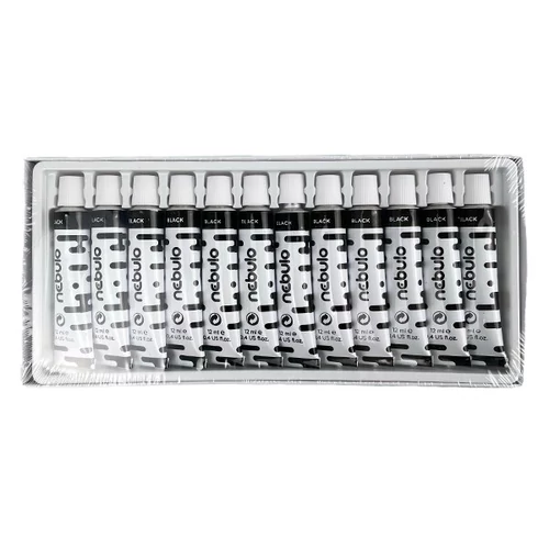 Tempera NEBULO fekete 12 ml 12 darabos
