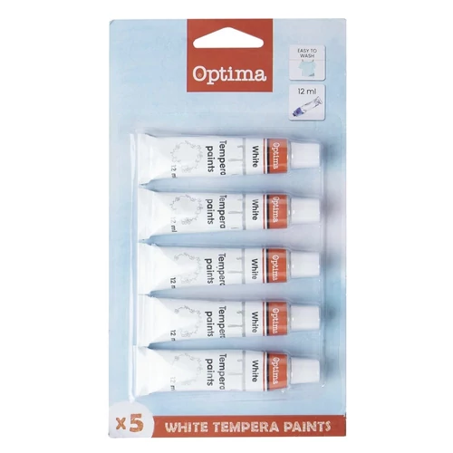 Tempera OPTIMA fehér 12 ml 5 darabos