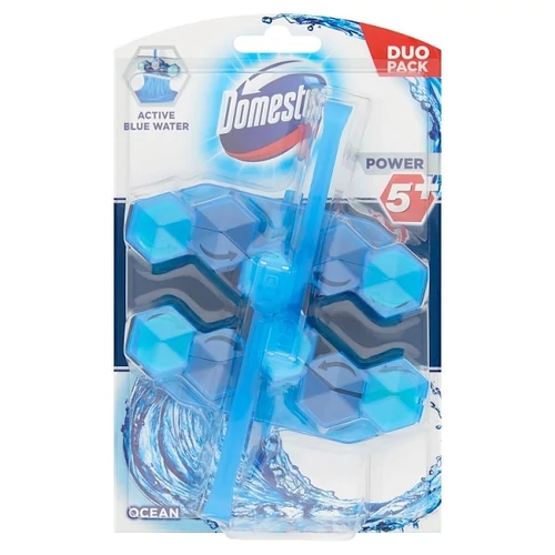 Toalett öblítő DOMESTOS Power5+ Blue Water Ocean Duo Pack 2x48 g