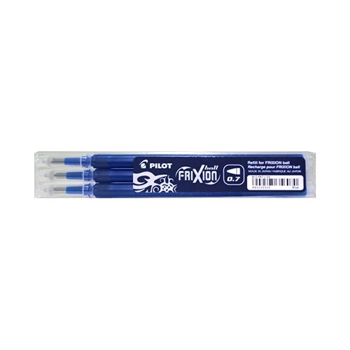 Tollbetét roller PILOT Frixion Clicker/Ball radírozható 0,35 mm tintakék 3 darabos
