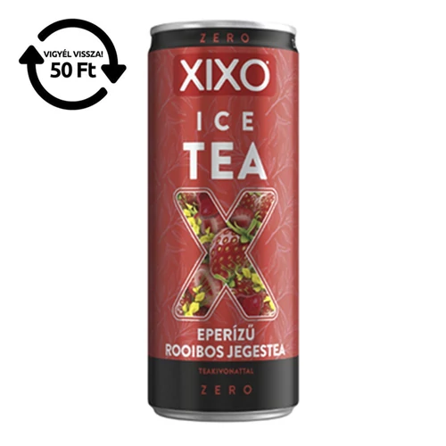 Üdítőital szénsavmentes XIXO Ice tea eper-rooibos zero 0,25L DRS