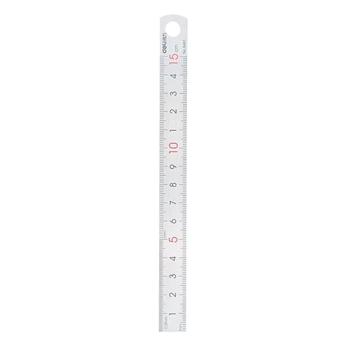 Vonalzó DELI fém 15 cm