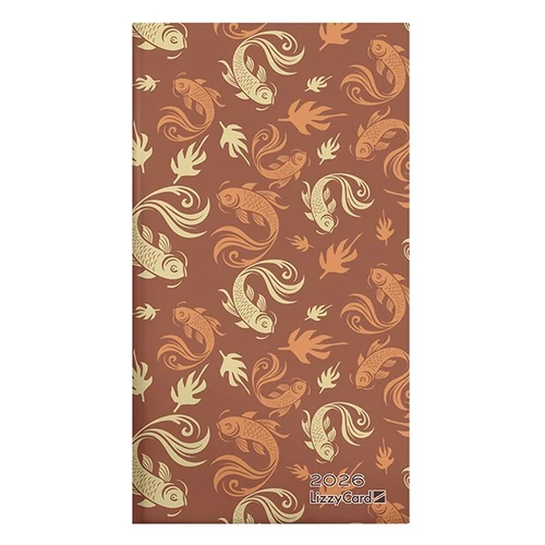 Zsebnaptár LIZZY CARD fekvő keménytáblás Feng shui 2026.