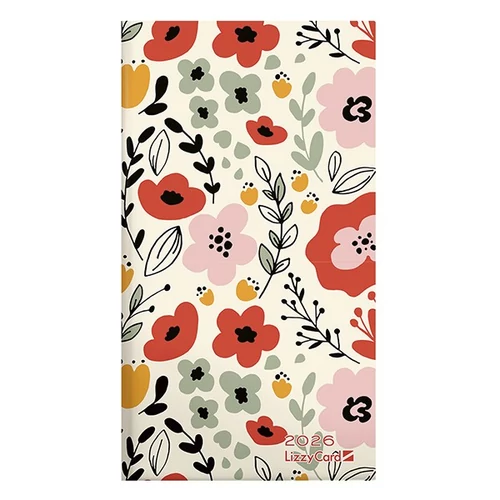 Zsebnaptár LIZZY CARD fekvő keménytáblás Kind 2026.