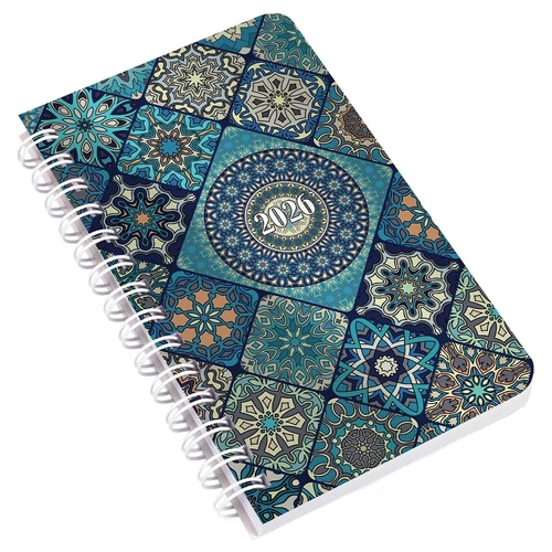 Zsebnaptár REALSYSTEM SP3 spirál mini 78x128mm heti fehér lapos mozaik 2026.